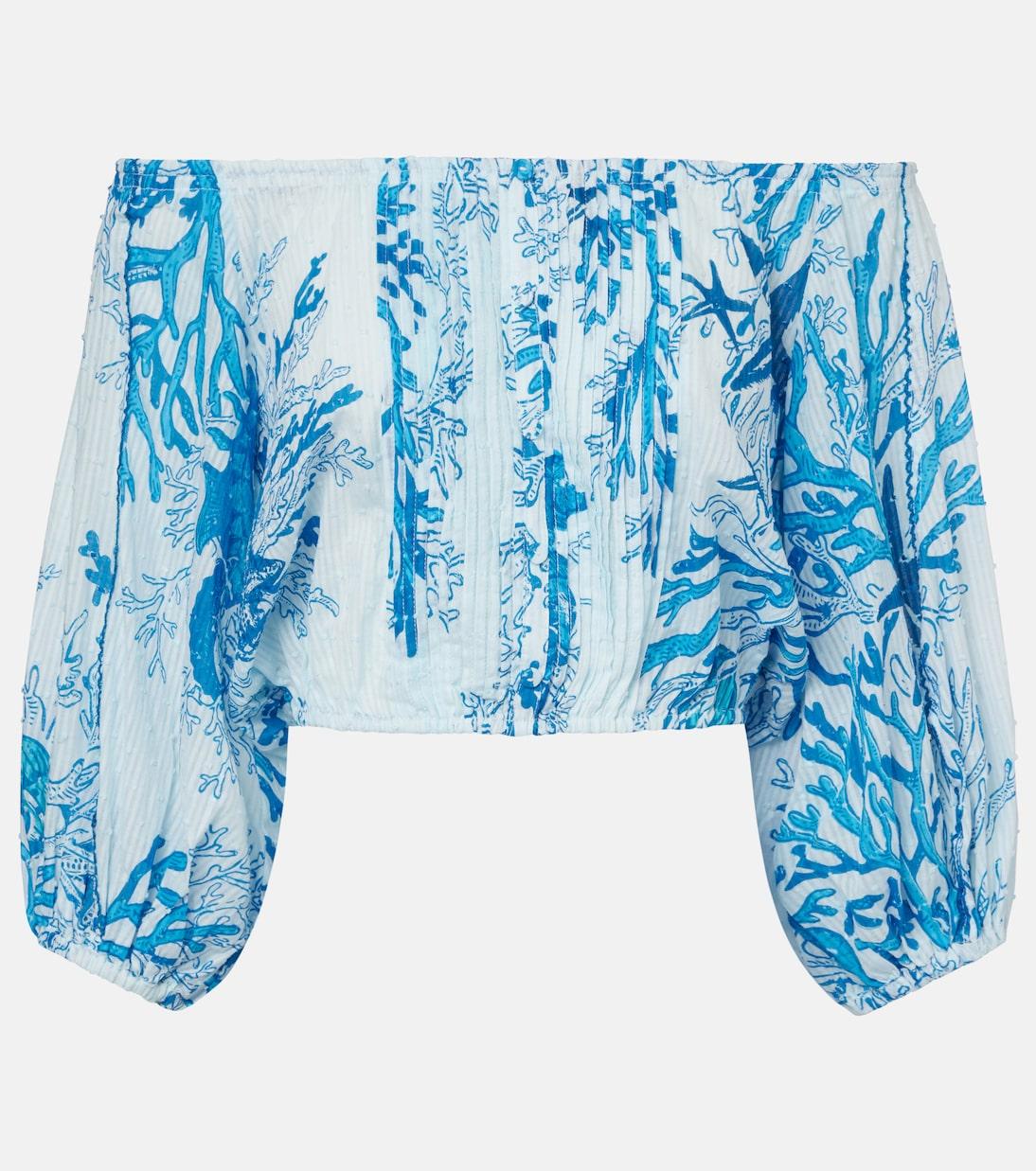 Блуза Bova с принтом и открытыми плечами из хлопка Poupette St Barth, Blue Oceanopolis
Блуза Bova с принтом и открытыми плечами из хлопка Poupette St Barth, Blue Oceanopolis