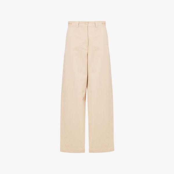 Брюки Weekend Max Mara Alfeo широкого кроя из хлопкового поплина, бежевый
Брюки Weekend Max Mara Alfeo широкого кроя из хлопкового поплина, бежевый