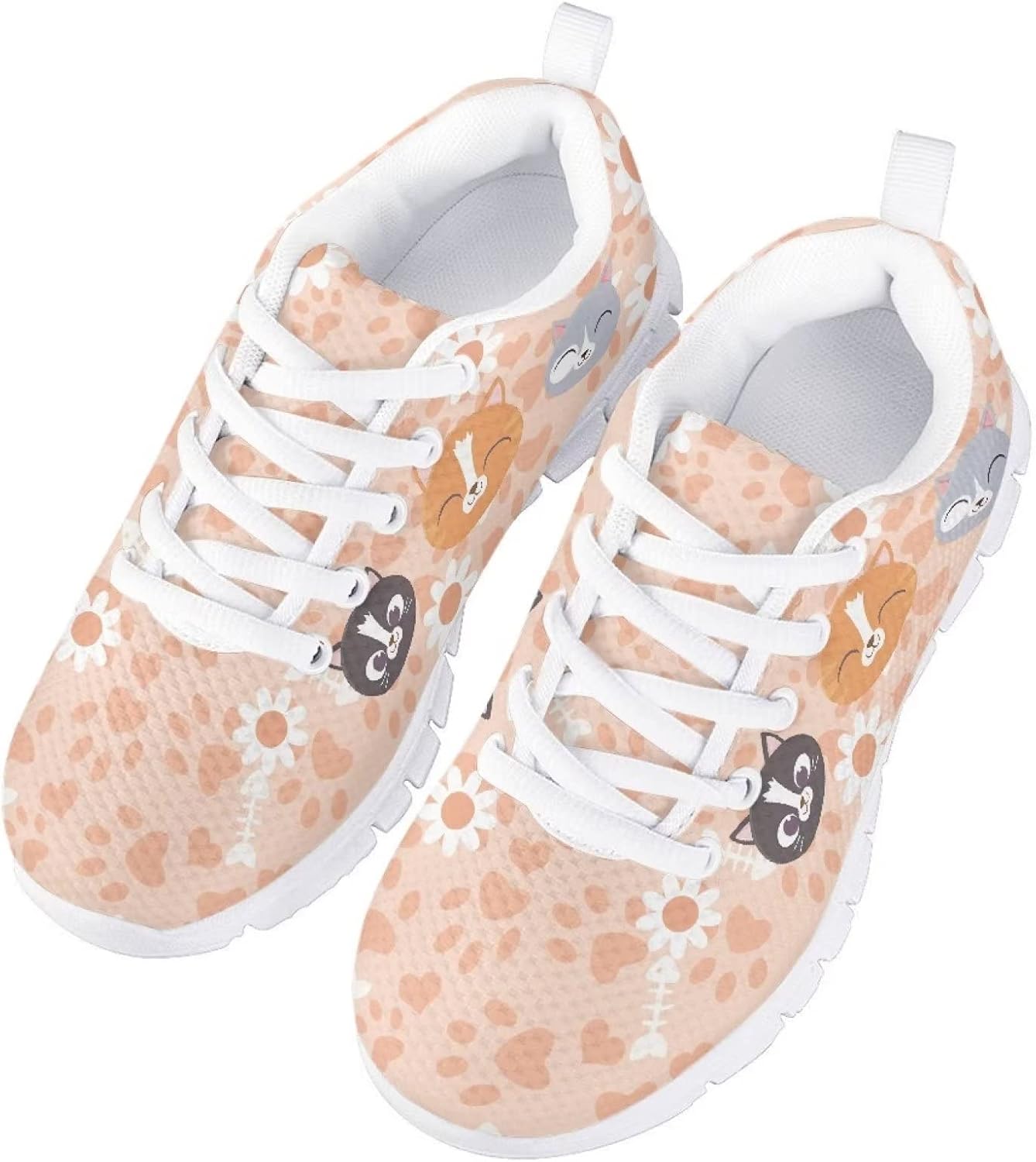 Детские кроссовки GIFTPUZZ для бега, повседневные, с сеткой, дышащие, для ходьбы, походов и спорта, на платформе, Cute Cat Floral
Детские кроссовки GIFTPUZZ для бега, повседневные, с сеткой, дышащие, для ходьбы, походов и спорта, на платформе, Cute Cat Floral