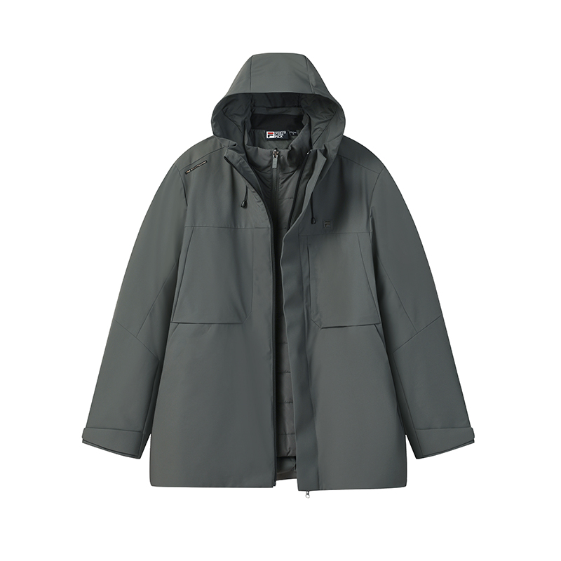 Fila Белая мужская пуховая куртка, темно-серый цвет "Тень"
Fila Белая мужская пуховая куртка, темно-серый цвет "Тень"