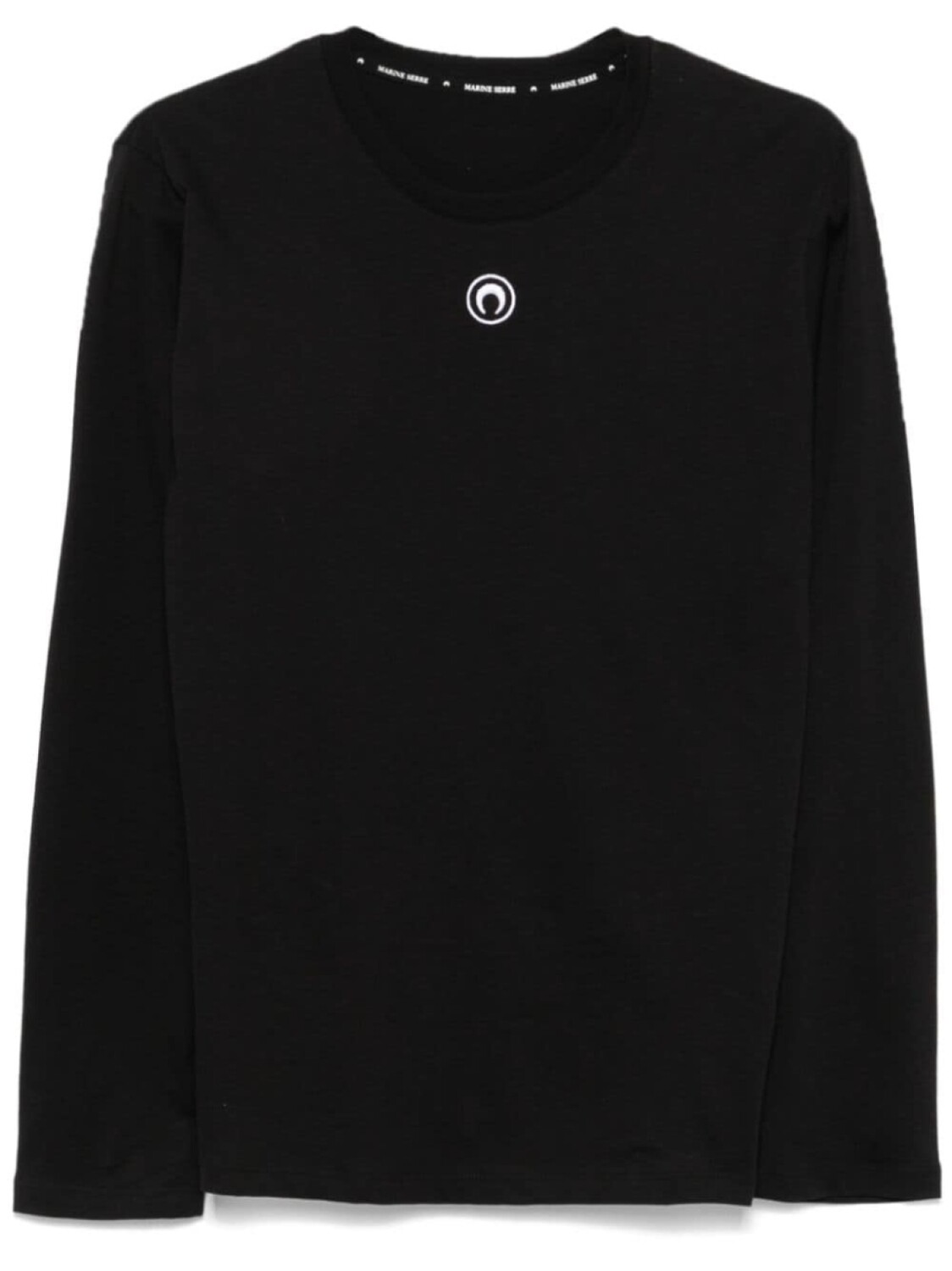 Marine Serre футболка с логотипом, черный 
Marine Serre футболка с логотипом, черный