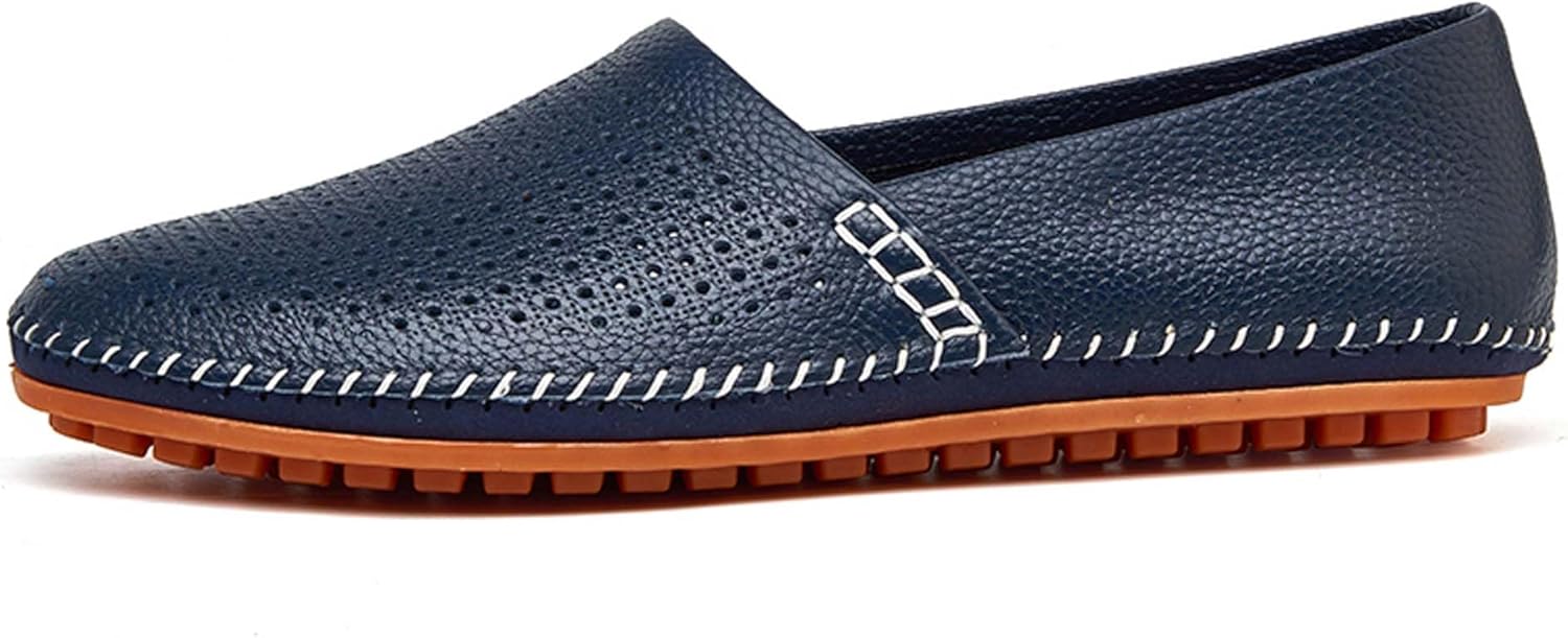 Мужские кожаные лоферы, повседневные туфли на плоской подошве, легкий дизайн, ручная строчка, удобные, мягкие, стильные, подходят для повседневных поездок, вождения, прогулок, свиданий и других случаев, носка во все сезоны Vtiao, синий
Мужские кожаные лоферы, повседневные туфли на плоской подошве, легкий дизайн, ручная строчка, удобные, мягкие, стильные, подходят для повседневных поездок, вождения, прогулок, свиданий и других случаев, носка во все сезоны Vtiao, синий