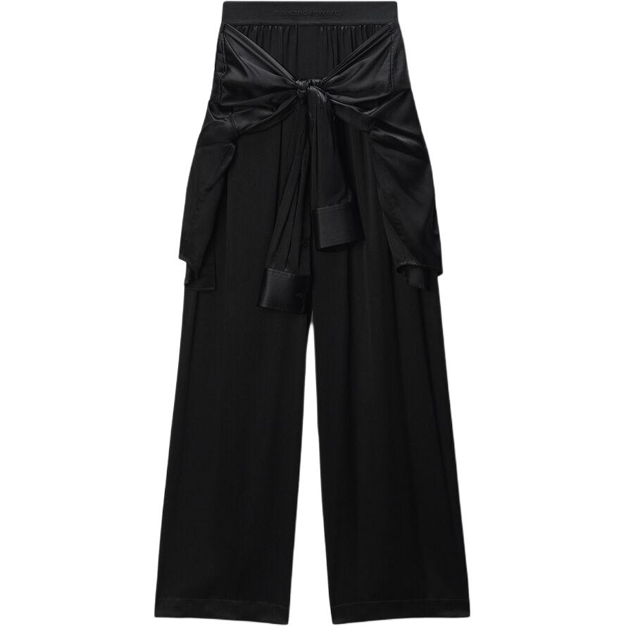 Шелковые брюки с узлом Alexander Wang, черный
Шелковые брюки с узлом Alexander Wang, черный