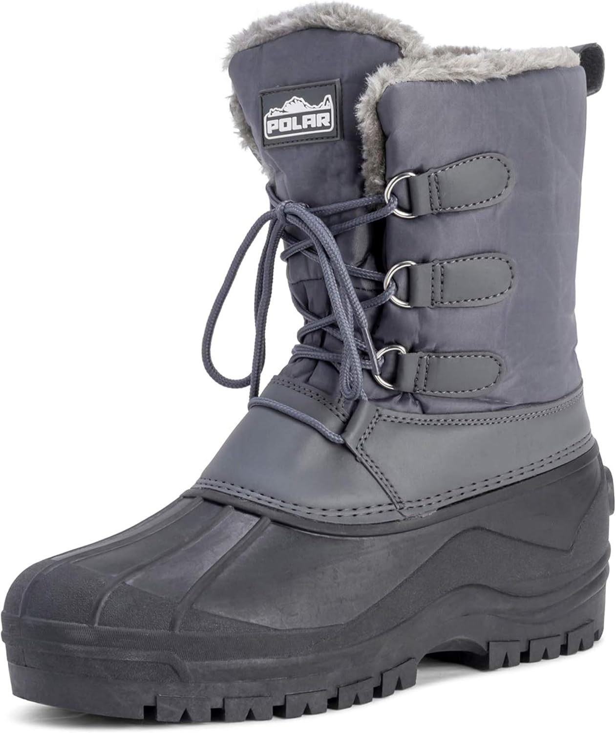 Мужские короткие нейлоновые зимние ботинки POLAR Muck с шнуровкой для снега и дождя, повседневные утиные ботинки, серый
Мужские короткие нейлоновые зимние ботинки POLAR Muck с шнуровкой для снега и дождя, повседневные утиные ботинки, серый