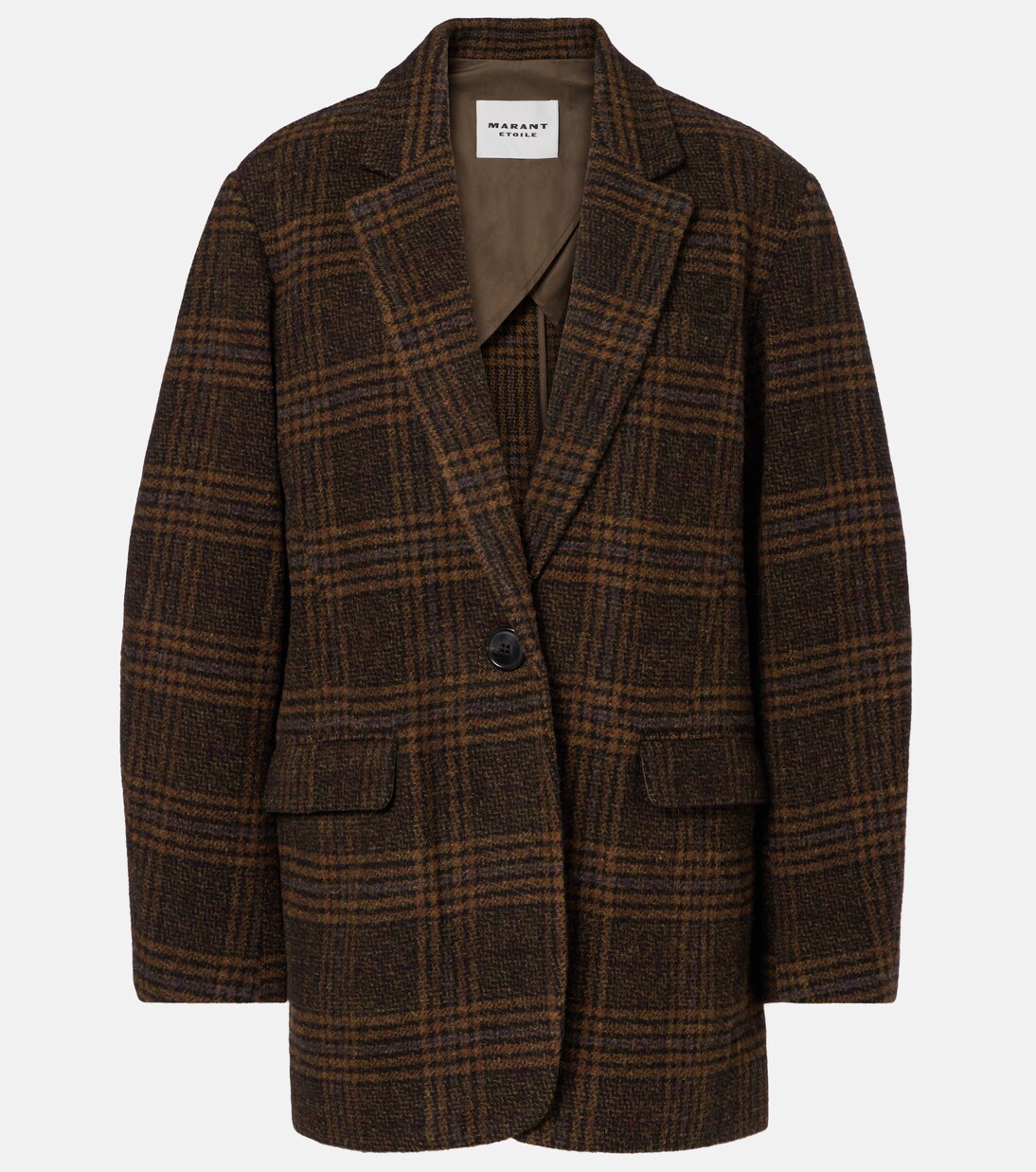 Жакет из чистой шерсти Gesina в клетку Marant Etoile, хаки
Жакет из чистой шерсти Gesina в клетку Marant Etoile, хаки