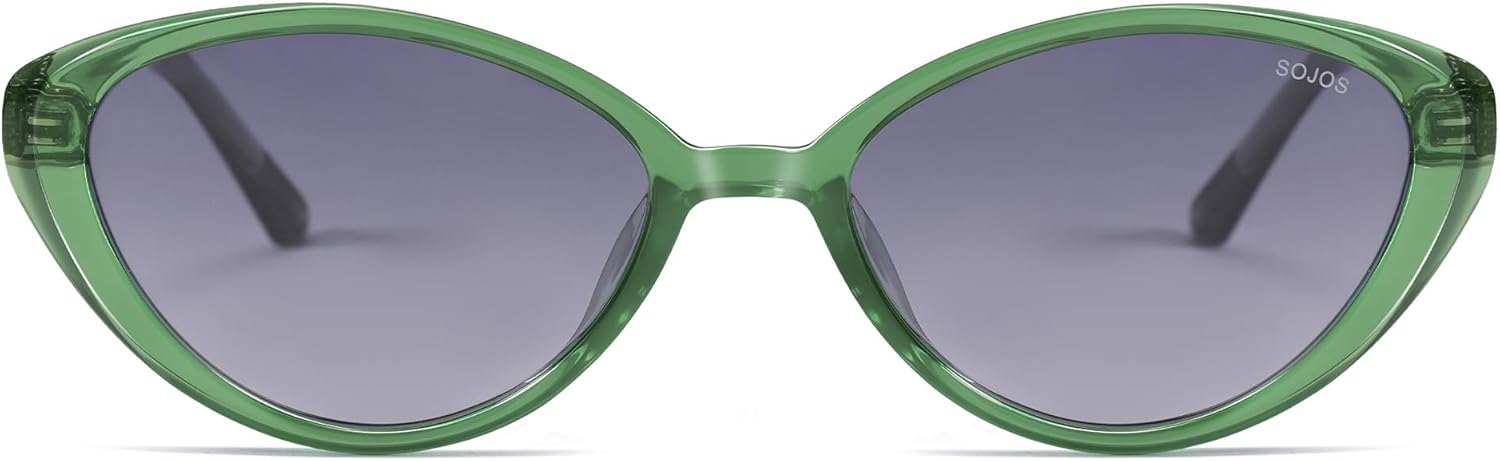 Женские солнцезащитные очки SOJOS в стиле ретро «кошачий глаз», поляризованные, из материала TR90, сверхлегкие, овальной формы, винтажные, с защитой от УФ-излучения UV400, Green/Grey
Женские солнцезащитные очки SOJOS в стиле ретро «кошачий глаз», поляризованные, из материала TR90, сверхлегкие, овальной формы, винтажные, с защитой от УФ-излучения UV400, Green/Grey
