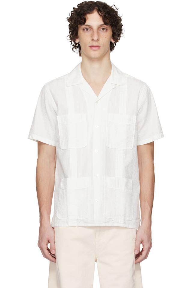 Рубашка из ткани в полоску "сирсакер" Drake'S, белый
Рубашка из ткани в полоску "сирсакер" Drake'S, белый