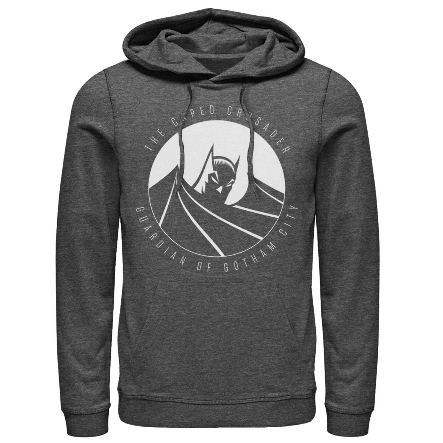 Мужская толстовка с капюшоном из комиксов DC Batman The Caped Crusader с текстовым плакатом Licensed Character
Мужская толстовка с капюшоном из комиксов DC Batman The Caped Crusader с текстовым плакатом Licensed Character