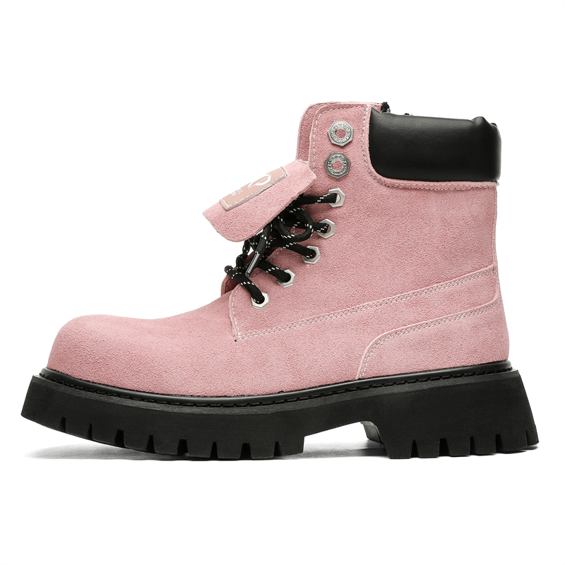 ZHENRAN Короткие мартинсы мужские розовые, цвет Pink
ZHENRAN Короткие мартинсы мужские розовые, цвет Pink