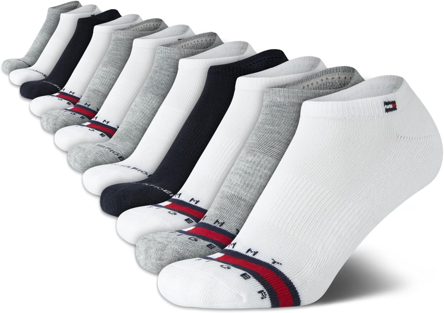 Женские носки Tommy Hilfiger, непромокаемые, 12 шт., мягкие, эластичные, женские, спортивные носки до щиколотки, беговые носки для женщин, Blue/White/Grey
Женские носки Tommy Hilfiger, непромокаемые, 12 шт., мягкие, эластичные, женские, спортивные носки до щиколотки, беговые носки для женщин, Blue/White/Grey