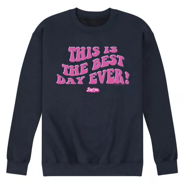 Мужская флисовая толстовка с принтом «Самый лучший день в жизни» от Барби Licensed Character, синий
Мужская флисовая толстовка с принтом «Самый лучший день в жизни» от Барби Licensed Character, синий