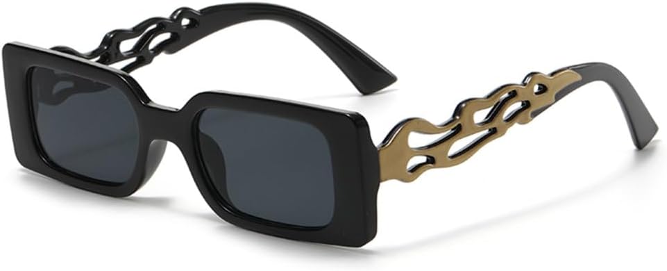 Винтажные прямоугольные солнцезащитные очки для женщин в стиле ретро с огненной оправой, солнцезащитные очки для путешествий, хип-хоп, очки с защитой от УФ-излучения UV400 MTZJH, Gold
Винтажные прямоугольные солнцезащитные очки для женщин в стиле ретро с огненной оправой, солнцезащитные очки для путешествий, хип-хоп, очки с защитой от УФ-излучения UV400 MTZJH, Gold