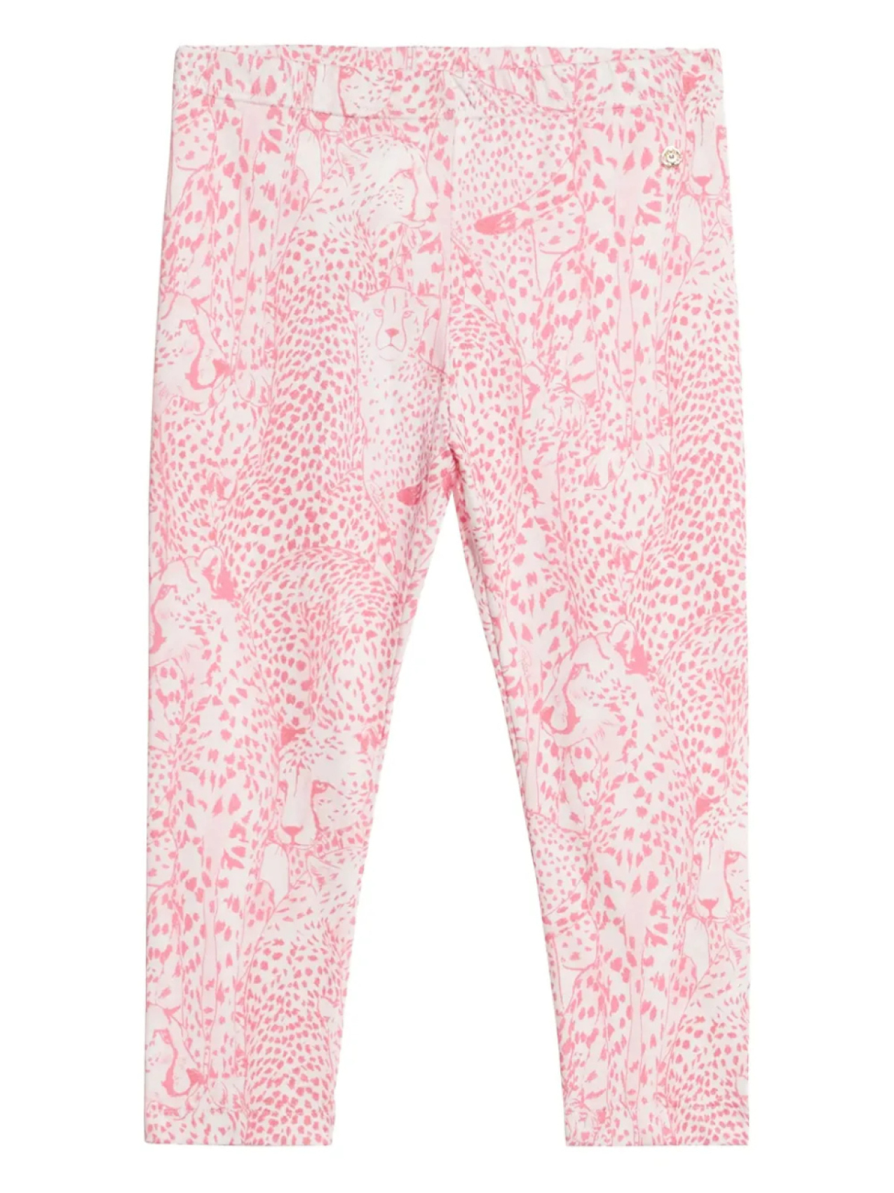 Леггинсы с анималистичным принтом Roberto Cavalli Junior, белый 
Леггинсы с анималистичным принтом Roberto Cavalli Junior, белый