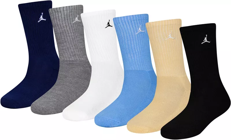 Набор из 6 пар носков Jordan Youth Everyday Essential Crew, цвет Obsidian
Набор из 6 пар носков Jordan Youth Everyday Essential Crew, цвет Obsidian