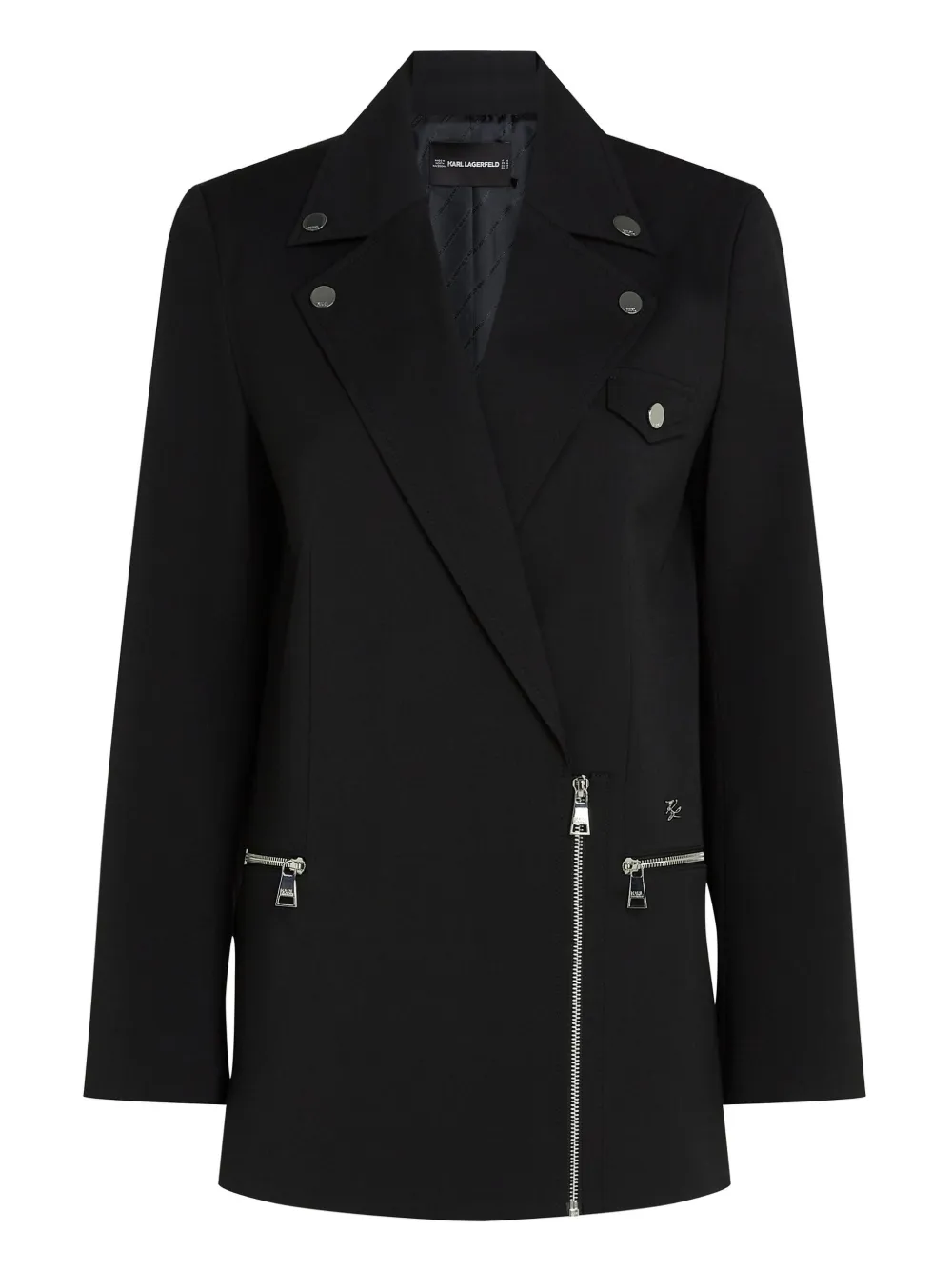 Байкерский блейзер KARL LAGERFELD, черный
Байкерский блейзер KARL LAGERFELD, черный