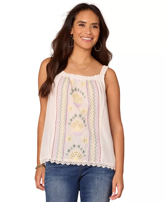 Укороченный топ с квадратным вырезом и сборками, с вышивкой Democracy, коричневый/бежевый
Укороченный топ с квадратным вырезом и сборками, с вышивкой Democracy, коричневый/бежевый