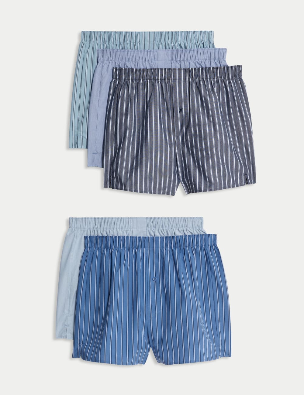 5 пар трусов-боксеров из чистого хлопка в полоску Marks & Spencer, цвет Chambray
5 пар трусов-боксеров из чистого хлопка в полоску Marks & Spencer, цвет Chambray