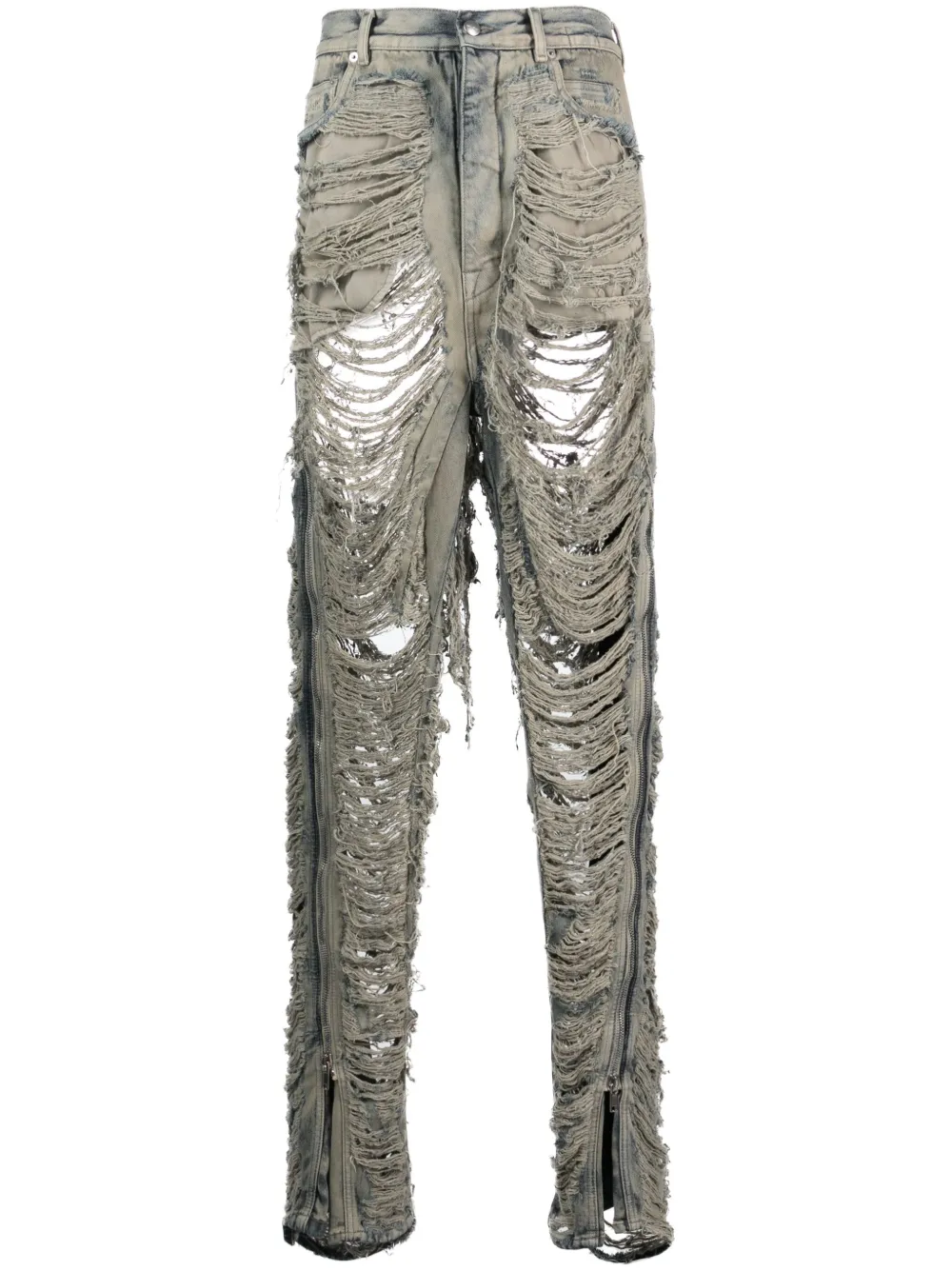 Узкие джинсы с эффектом потертости Rick Owens, нейтральный
Узкие джинсы с эффектом потертости Rick Owens, нейтральный