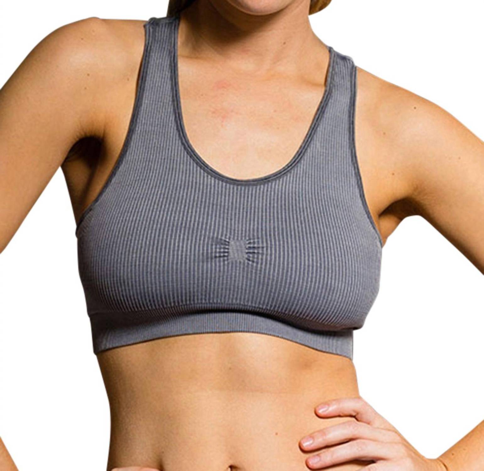 Onzie Бесшовный спортивный бюстгальтер с эффектом потертости, серого цвета
Onzie Бесшовный спортивный бюстгальтер с эффектом потертости, серого цвета