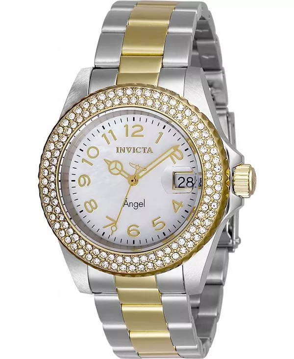 Женские кварцевые часы Angel 28675 с тремя стрелками и белым циферблатом Invicta, gold
Женские кварцевые часы Angel 28675 с тремя стрелками и белым циферблатом Invicta, gold