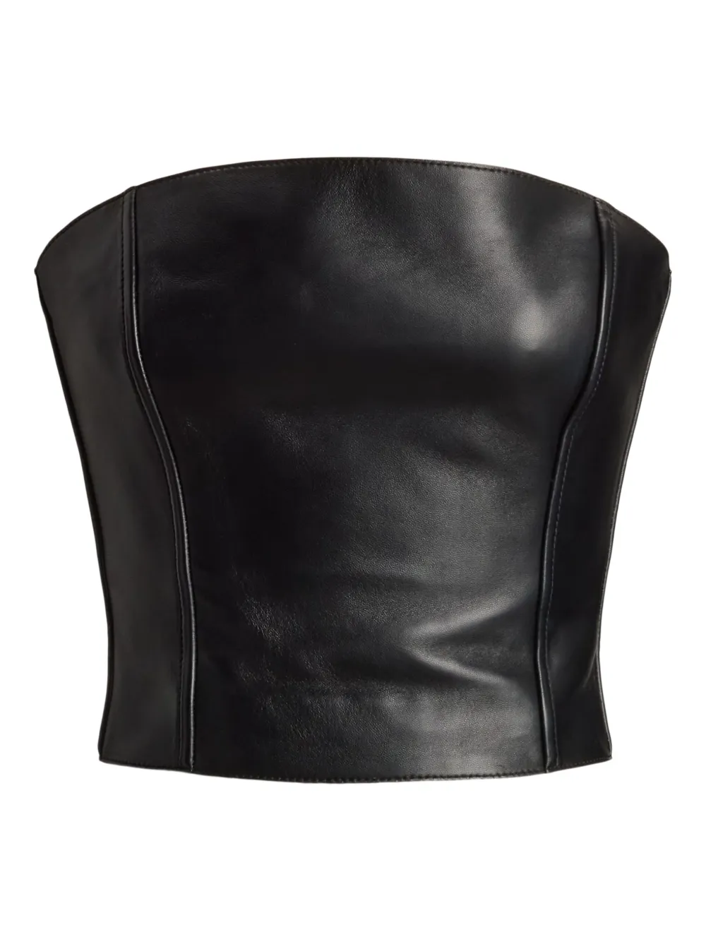 Кожаный топ без бретелек Ralph Lauren Collection, черный
Кожаный топ без бретелек Ralph Lauren Collection, черный