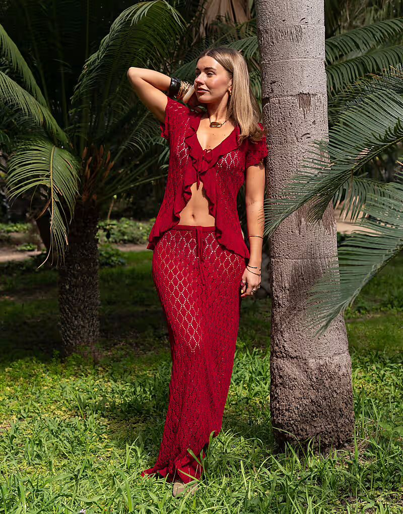 Юбка макси крючком Daisy Street x Molly Mcfarlane красного цвета
Юбка макси крючком Daisy Street x Molly Mcfarlane красного цвета