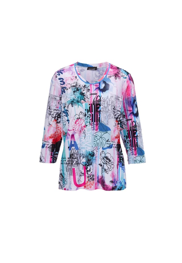 Короткий размер: рубашка с принтом ярких цветов Goldner, мультиколор
Короткий размер: рубашка с принтом ярких цветов Goldner, мультиколор