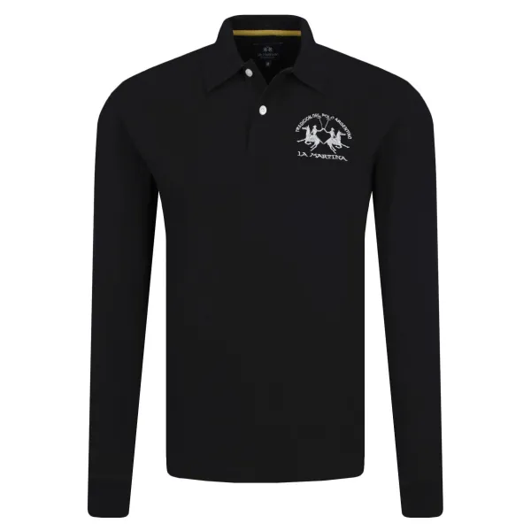 Рубашка-Поло классического кроя Milo растягивать пике La Martina, черный
Рубашка-Поло классического кроя Milo растягивать пике La Martina, черный