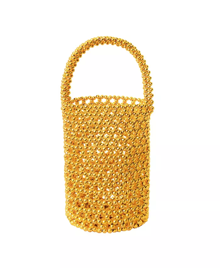 Сумка-ведро GOLDA с металлическими бусинами в золоте Brunna.co, золотой
Сумка-ведро GOLDA с металлическими бусинами в золоте Brunna.co, золотой
