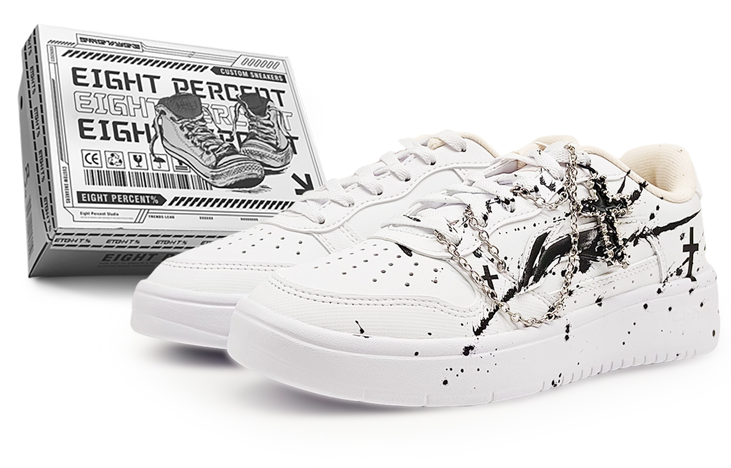 Лёгкие дышащие низкие скейтерские кроссовки для мужчин с эффектом увеличения роста LiNing Pontoon Boats черно-белые
Лёгкие дышащие низкие скейтерские кроссовки для мужчин с эффектом увеличения роста LiNing Pontoon Boats черно-белые