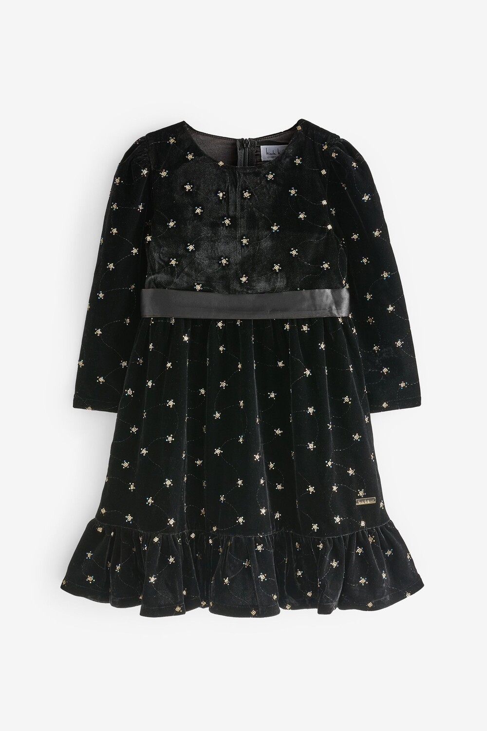 Платье из бархата с пайетками Nicole Miller, черный
Платье из бархата с пайетками Nicole Miller, черный