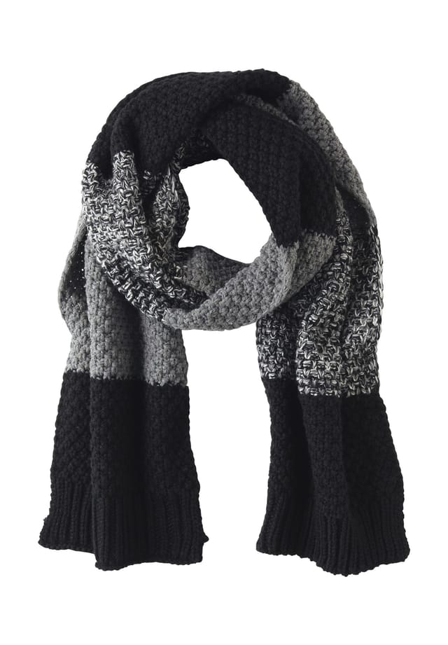Шарф флонни Jan Vanderstorm, черный 
Шарф флонни Jan Vanderstorm, черный