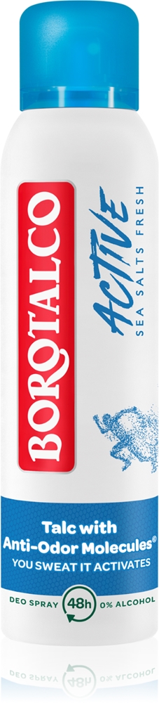 Дезодорант-Спрей с активными морскими солями 48 часов Borotalco, 150 мл
Дезодорант-Спрей с активными морскими солями 48 часов Borotalco, 150 мл