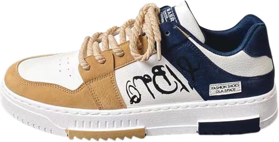 Мужские кроссовки на шнуровке, удобные, для скейтбординга и повседневной носки, в стиле колор-блок, низкие, дышащие теннисные туфли Lexamen, желтый
Мужские кроссовки на шнуровке, удобные, для скейтбординга и повседневной носки, в стиле колор-блок, низкие, дышащие теннисные туфли Lexamen, желтый