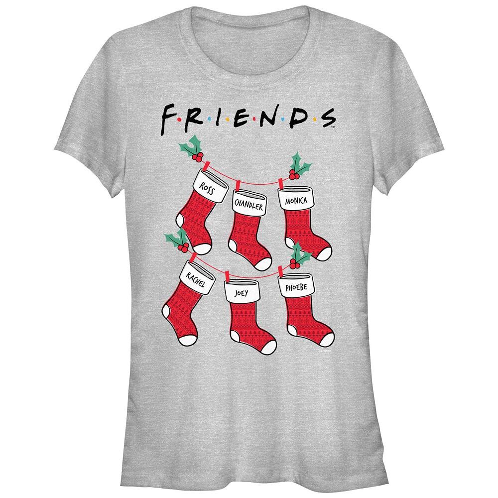 Футболка с рисунком «Рождественские чулки для юниоров» Friends, цвет Athletic Heather
Футболка с рисунком «Рождественские чулки для юниоров» Friends, цвет Athletic Heather