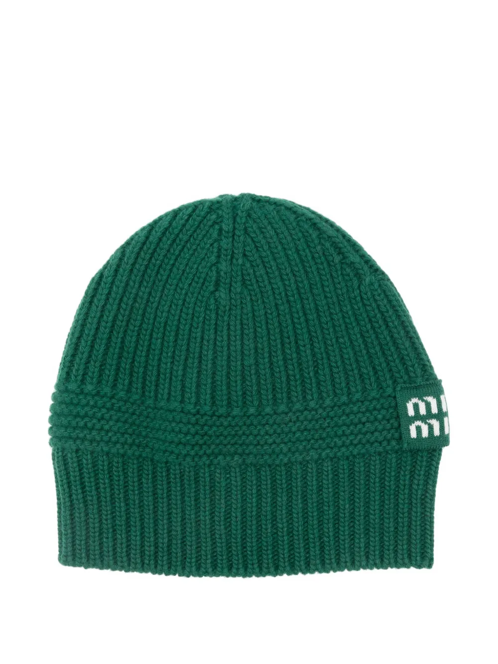 Шапка в рубчик MIU MIU, зеленый
Шапка в рубчик MIU MIU, зеленый