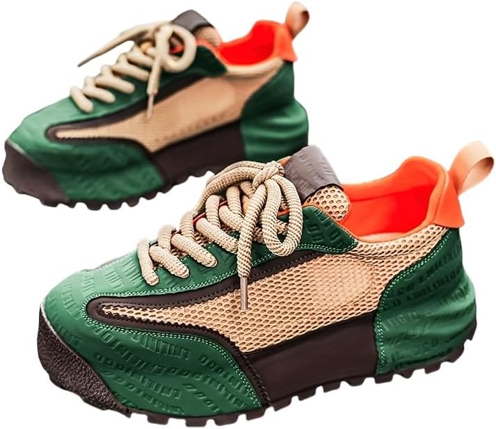 Повседневные мужские кроссовки с верхом из дышащей сетки, легкой противоскользящей резиновой подошвой, расслабленный и удобный дизайн Clolinde, зеленый
Повседневные мужские кроссовки с верхом из дышащей сетки, легкой противоскользящей резиновой подошвой, расслабленный и удобный дизайн Clolinde, зеленый