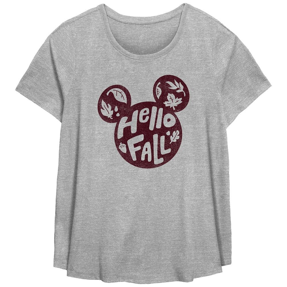 Футболка больших размеров с струящимся рисунком Disney's Mickey Mouse Hello Fall, цвет Heather Gray
Футболка больших размеров с струящимся рисунком Disney's Mickey Mouse Hello Fall, цвет Heather Gray