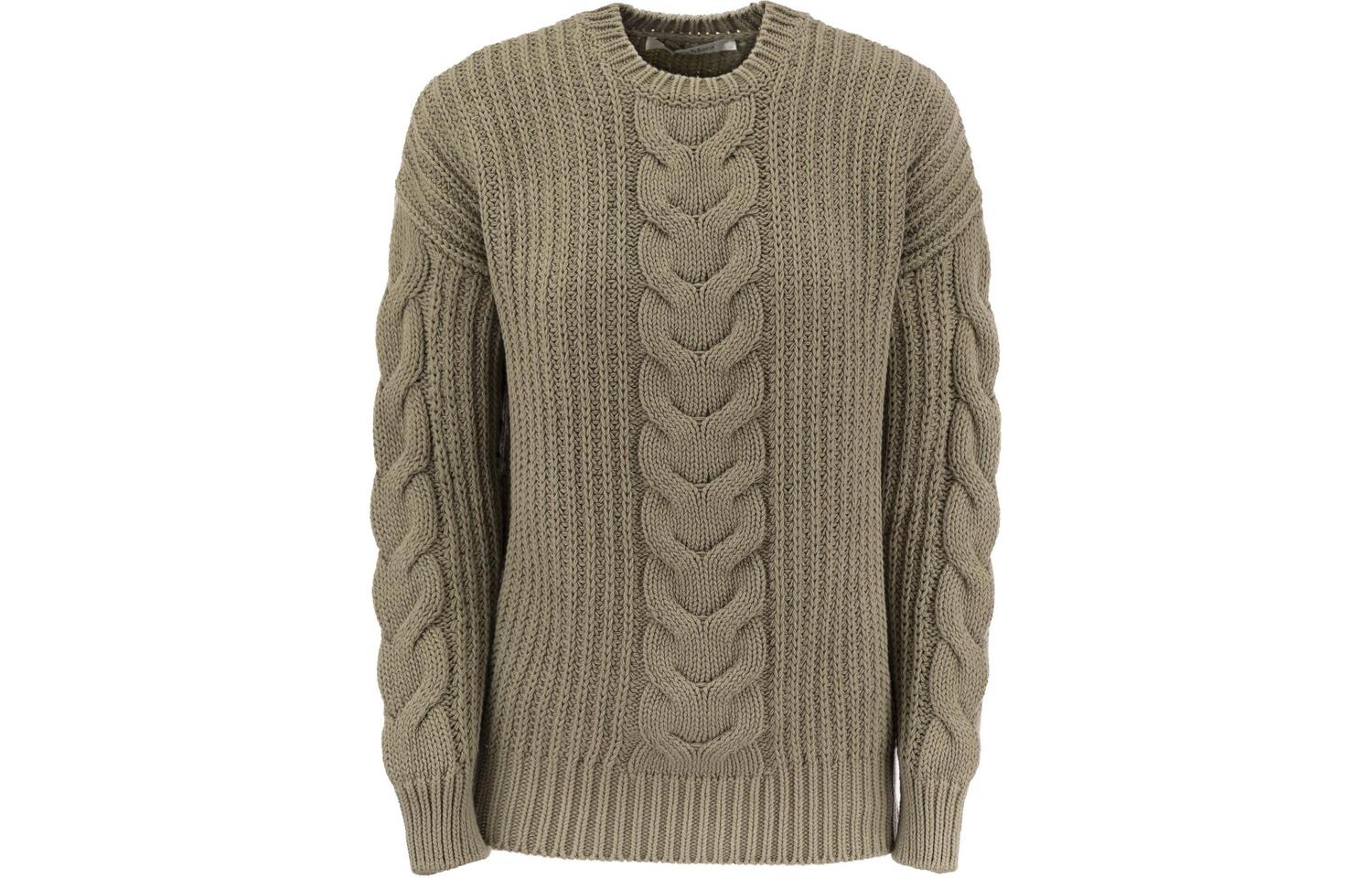 Вязаный свитер с круглым вырезом MaxMara, хаки
Вязаный свитер с круглым вырезом MaxMara, хаки