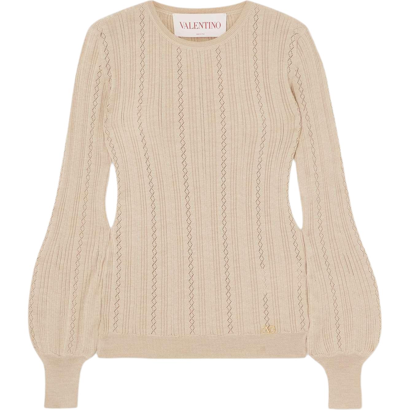 Свитер с логотипом Valentino, бежевый
Свитер с логотипом Valentino, бежевый