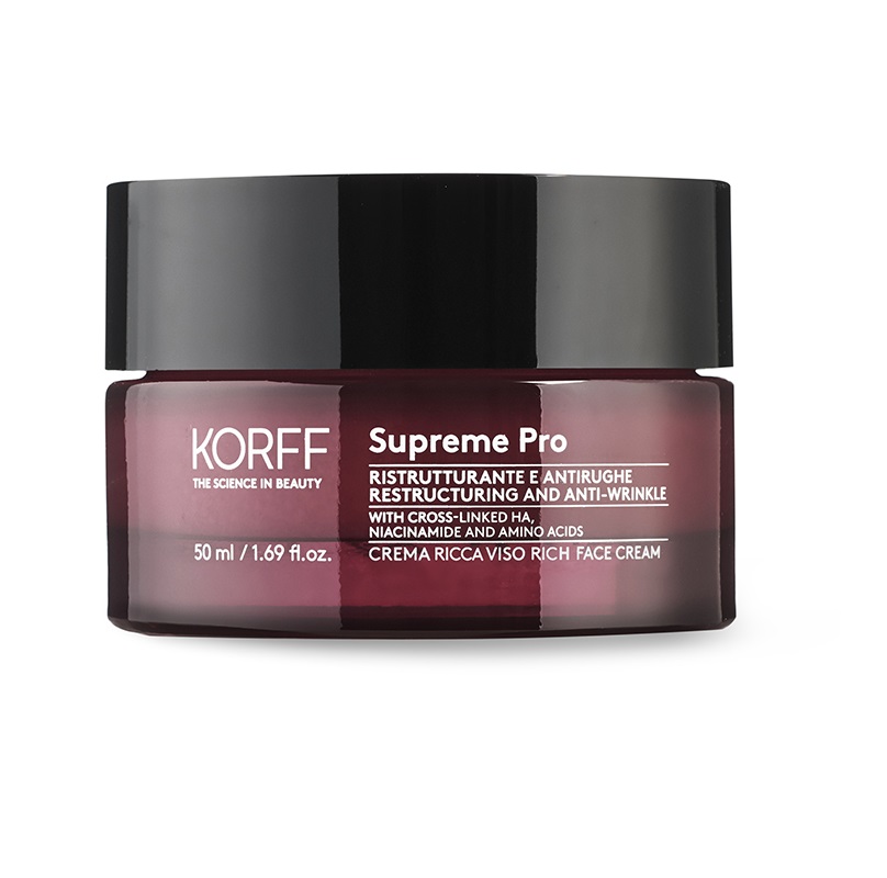 Восстанавливающий и укрепляющий крем для лица с богатой текстурой supreme pro restructuring and anti-wrinkle rich face cream Korff, 50 мл
Восстанавливающий и укрепляющий крем для лица с богатой текстурой supreme pro restructuring and anti-wrinkle rich face cream Korff, 50 мл