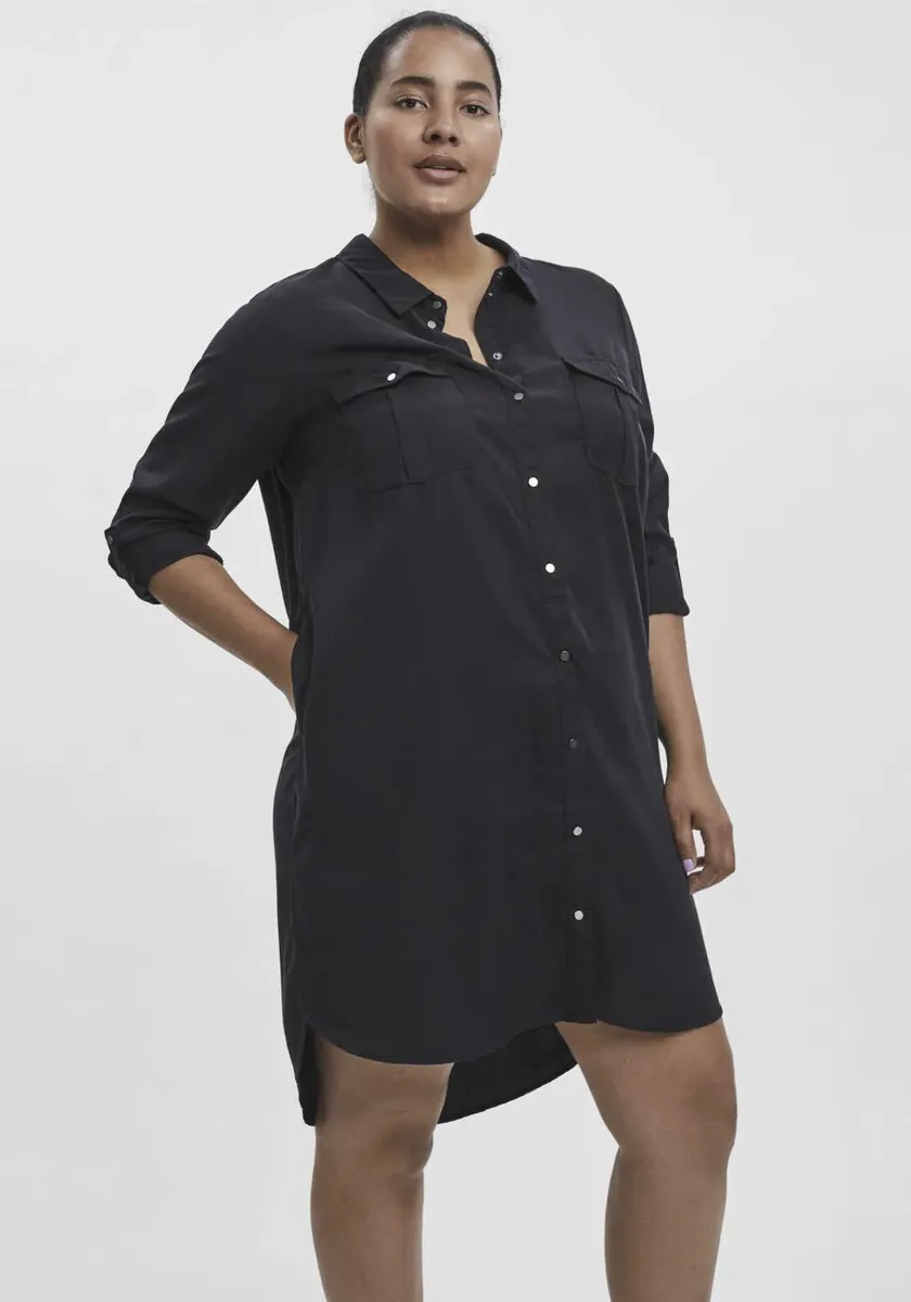 Джинсовое платье Vero Moda Curve "VMSILA LS SHORT DRESS MIX GA CURVE NOOS", черный
Джинсовое платье Vero Moda Curve "VMSILA LS SHORT DRESS MIX GA CURVE NOOS", черный