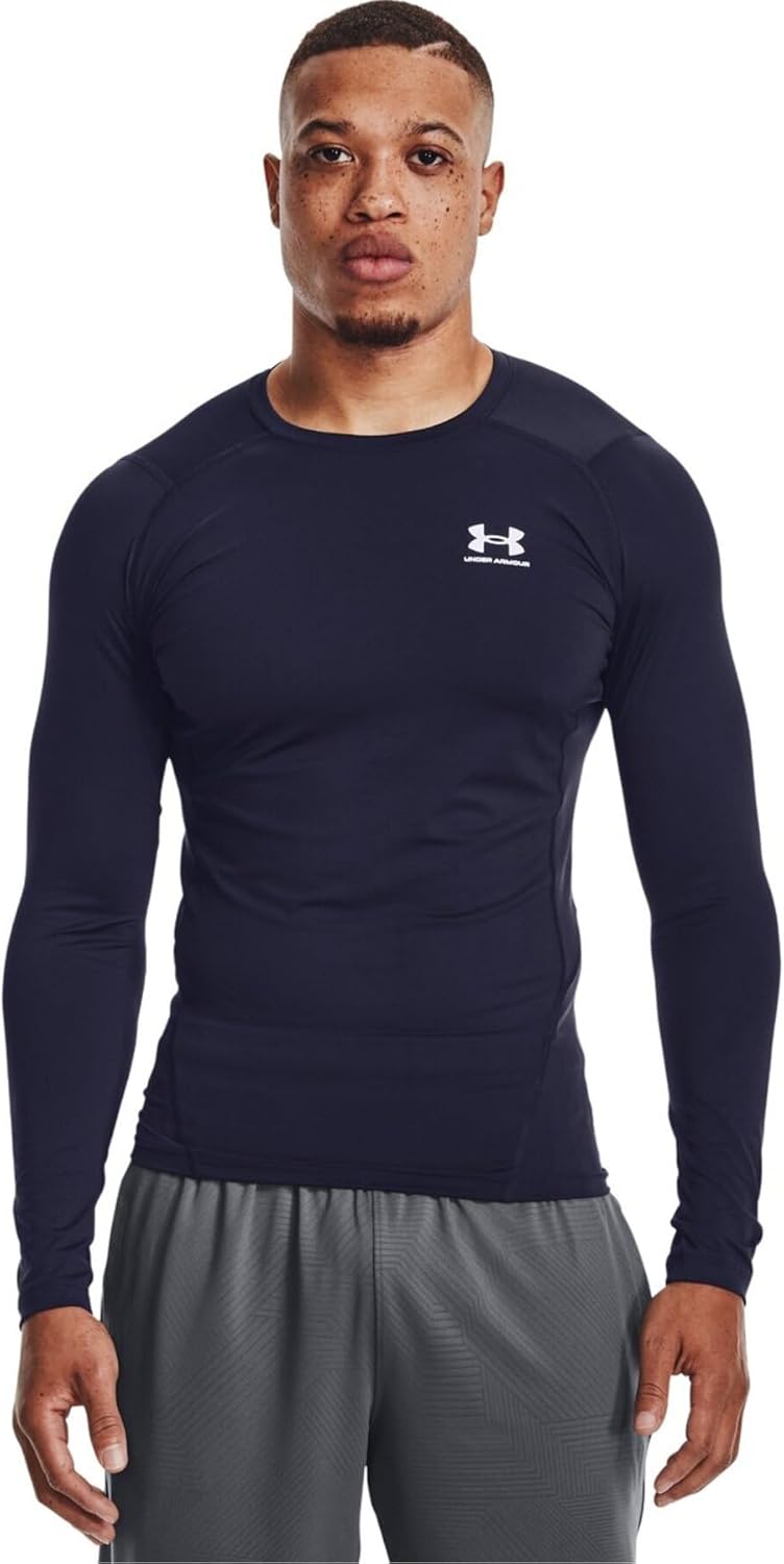 Under Armour мужская футболка HeatGear Compression с длинным рукавом, Midnight Navy (410)/White
Under Armour мужская футболка HeatGear Compression с длинным рукавом, Midnight Navy (410)/White