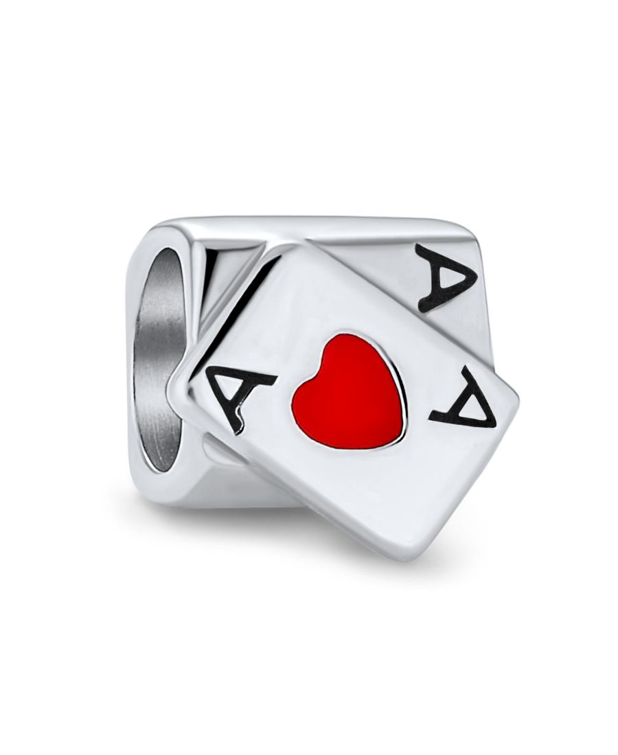 Подвеска-шарм Туз червей из стерлингового серебра с изображением победителя казино-покера для браслета Bling Jewelry, Silver
Подвеска-шарм Туз червей из стерлингового серебра с изображением победителя казино-покера для браслета Bling Jewelry, Silver
