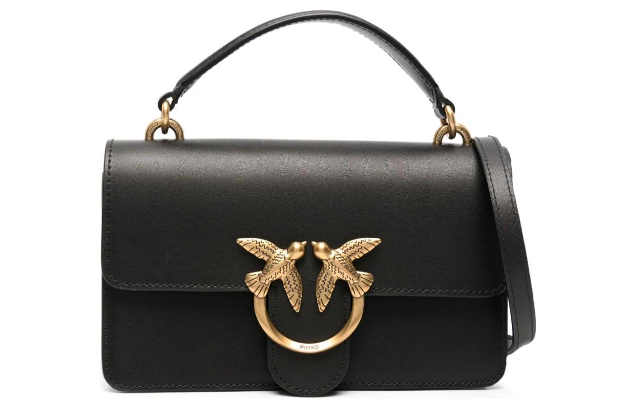 Сумка через плечо мини женская черная из телячьей кожи PINKO
Сумка через плечо мини женская черная из телячьей кожи PINKO