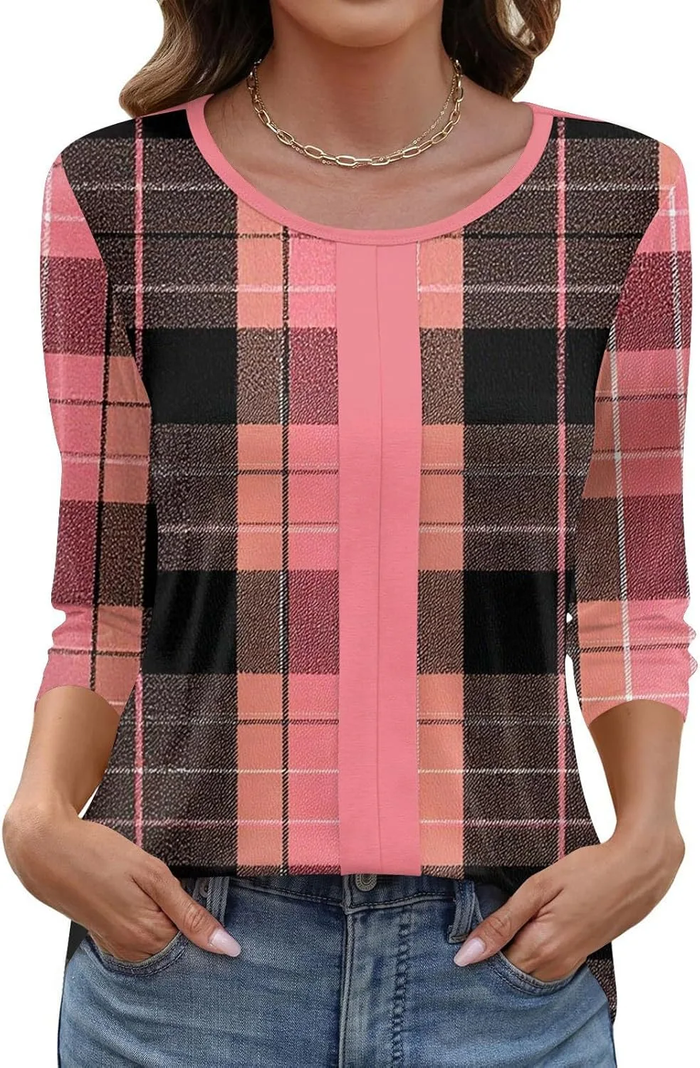 Женская блуза с 3/4 рукавом и принтом Kenvina
Женская блуза с 3/4 рукавом и принтом Kenvina