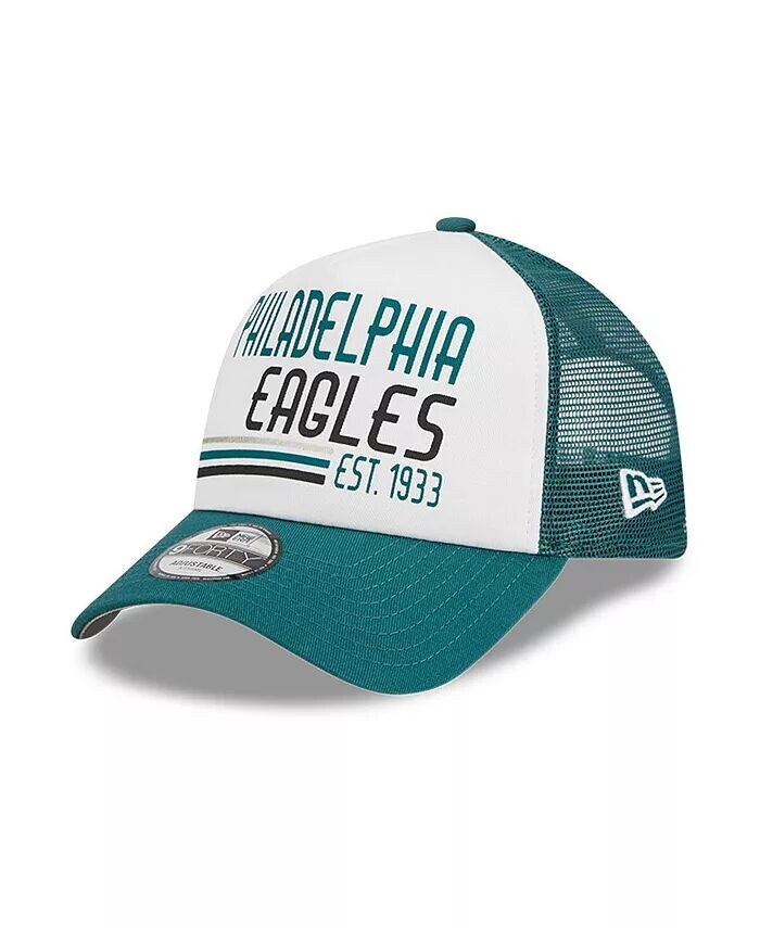 Мужская регулируемая кепка белого, темно-зеленого цвета Philadelphia Eagles Stacked A-Frame Trucker 9FORTY New Era, белый
Мужская регулируемая кепка белого, темно-зеленого цвета Philadelphia Eagles Stacked A-Frame Trucker 9FORTY New Era, белый