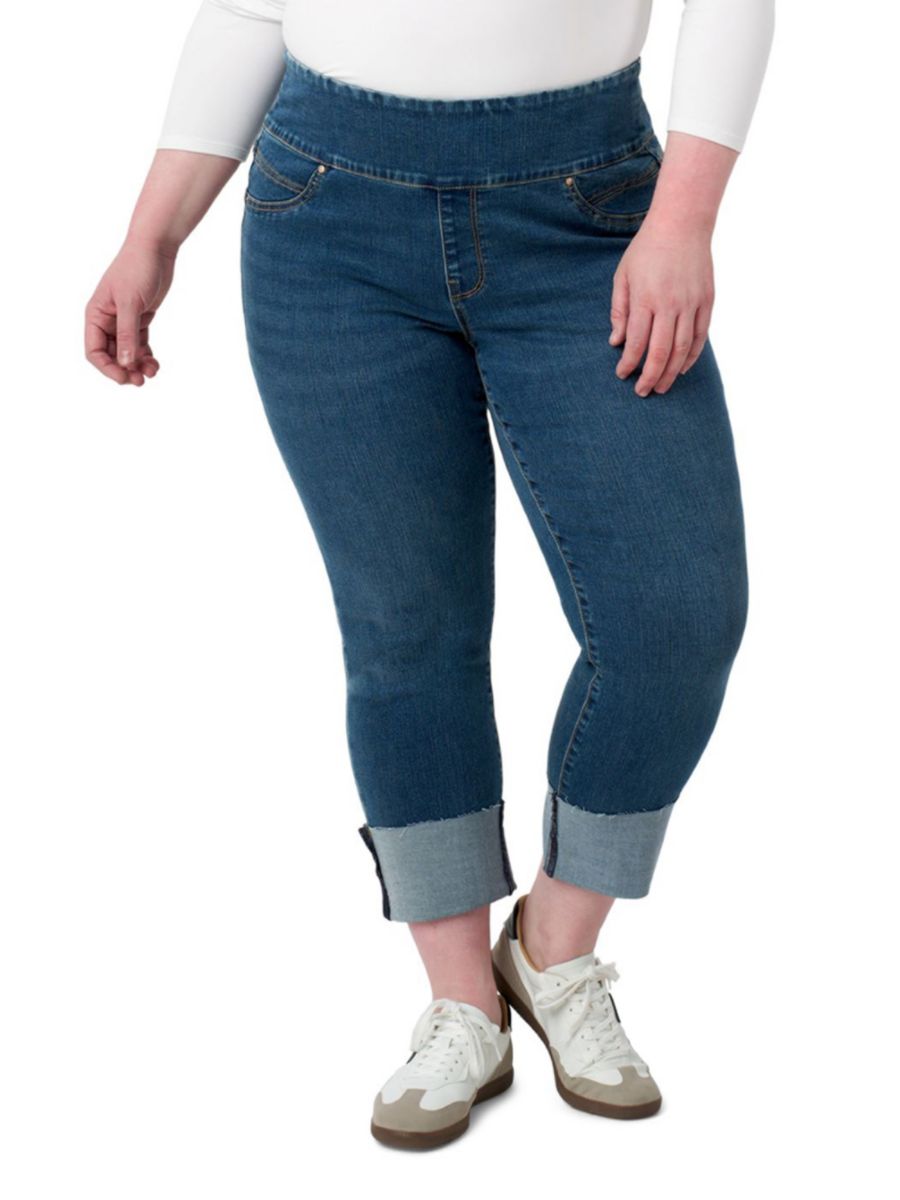 Джинсы-скинни с высокой талией и манжетами The Pull Seven7, синий
Джинсы-скинни с высокой талией и манжетами The Pull Seven7, синий