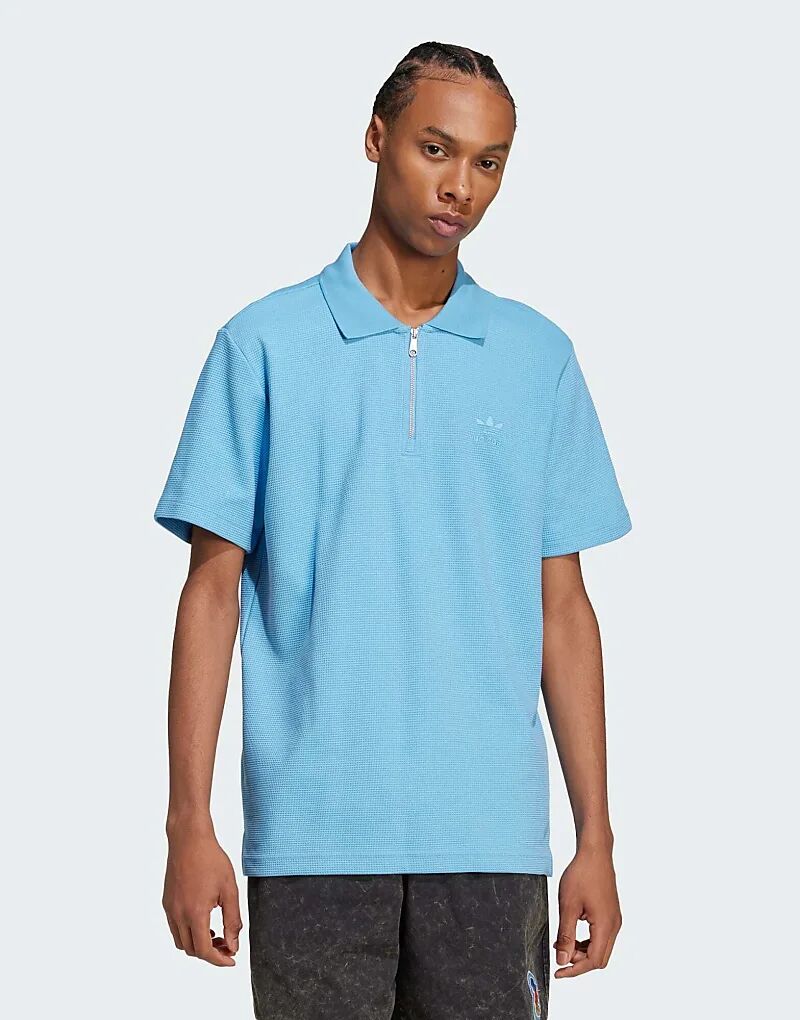 Футболка-поло Trefoil Essentials вафельного цвета светло-голубого цвета adidas Originals
Футболка-поло Trefoil Essentials вафельного цвета светло-голубого цвета adidas Originals