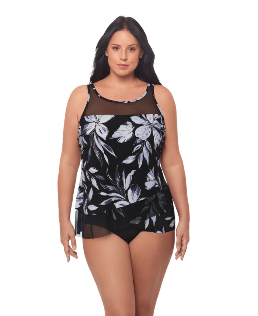 Топ танкини на косточках больших размеров Fiore Di Luna Mirage Miraclesuit, Black/White
Топ танкини на косточках больших размеров Fiore Di Luna Mirage Miraclesuit, Black/White